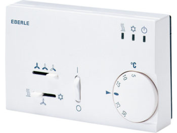 Thermostat 2 sorties relais chaud/froid - 3 vitesses - Chaud/Froid - Marche /Arrêt - 3 LED