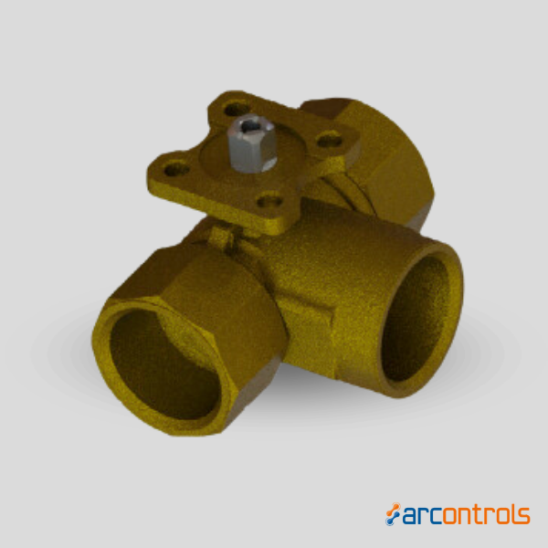 V3V - PN40 - DN25 - Kvs10m3/h - Laiton, Eau -30°C à +140°C